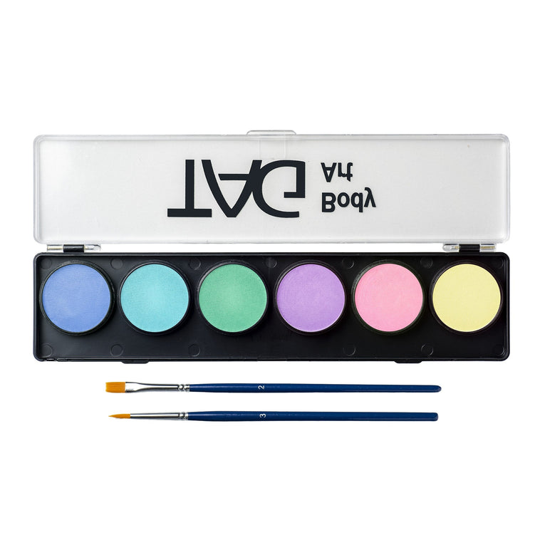 TAG Pastel Macaron Palette open showing 6 pastel colours TAG Pastel Macaron Palette open showing 6 pastel colours
