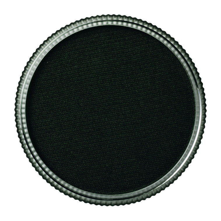 TAG Regular Dark Green face paint 32g colour swatch top view TAG Regular Dark Green face paint 32g colour swatch top view