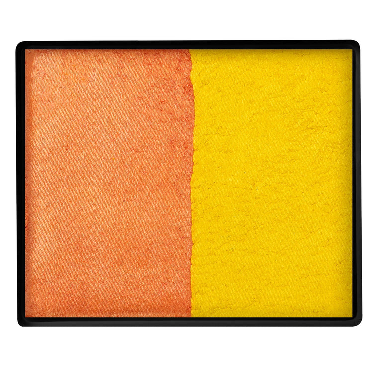 TAG Split Cake Pearl Orange / Pearl Yellow colour swatch top view TAG Split Cake Pearl Orange / Pearl Yellow colour swatch top view