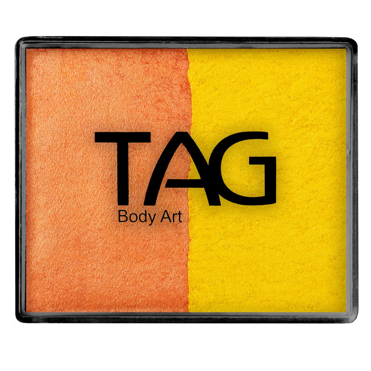 TAG Body Art Split Cake Pearl Orange / Pearl Yellow 50g TAG Body Art Split Cake Pearl Orange / Pearl Yellow 50g