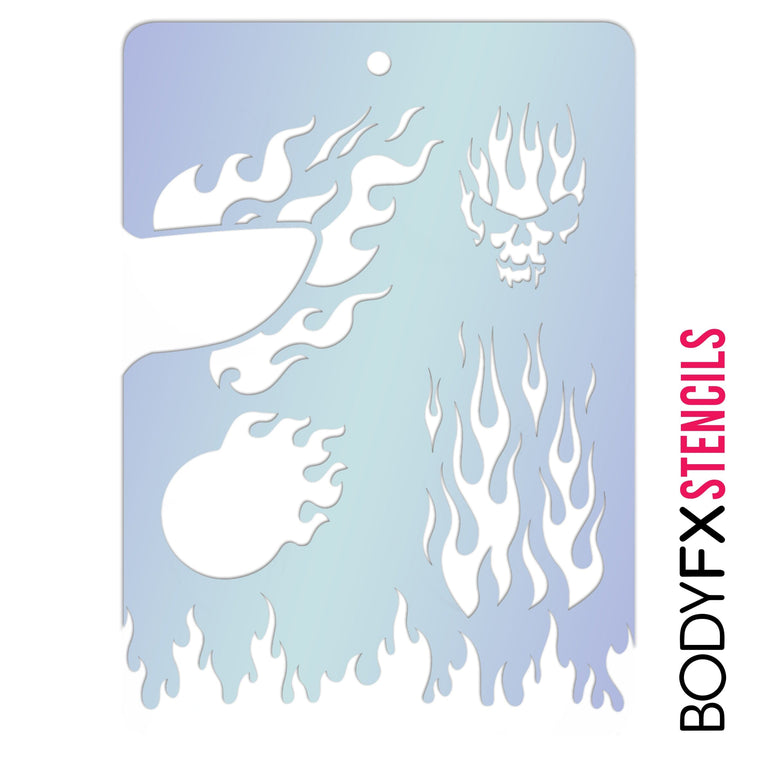 Flame Stencil Flame Stencil