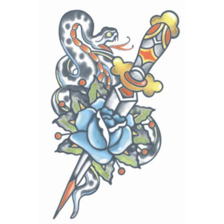 Temporary Tattoos- Snake / Dagger Temporary Tattoos- Snake / Dagger