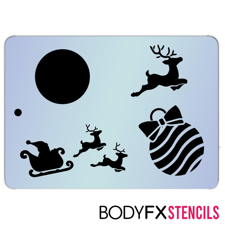 Christmas Moon Layer Stencil Christmas Moon Layer Stencil