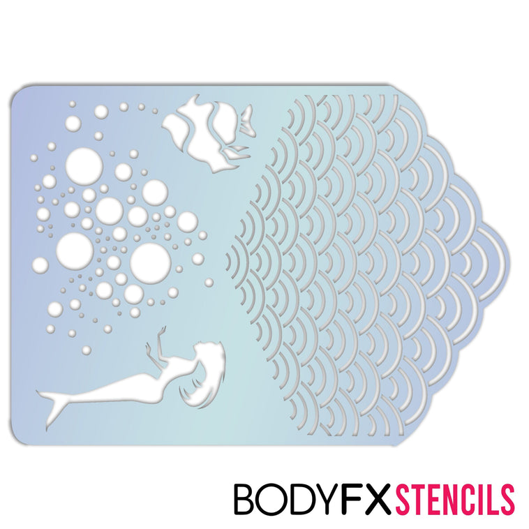 Mermaid Stencil Mermaid Stencil