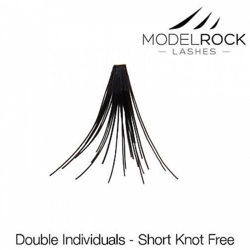 MODEL ROCK LASHES- INDIVIDUALS SHORT KNOTTED MODEL ROCK LASHES- INDIVIDUALS SHORT KNOTTED
