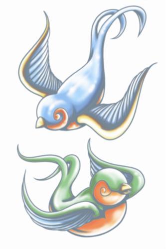 Temporary Tattoos- Swallows Temporary Tattoos- Swallows