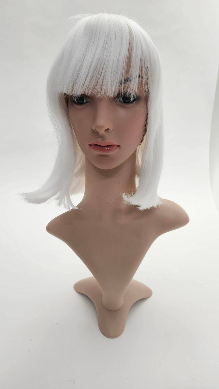 Tia - White Bob with Fringe Wig Tia - White Bob with Fringe Wig