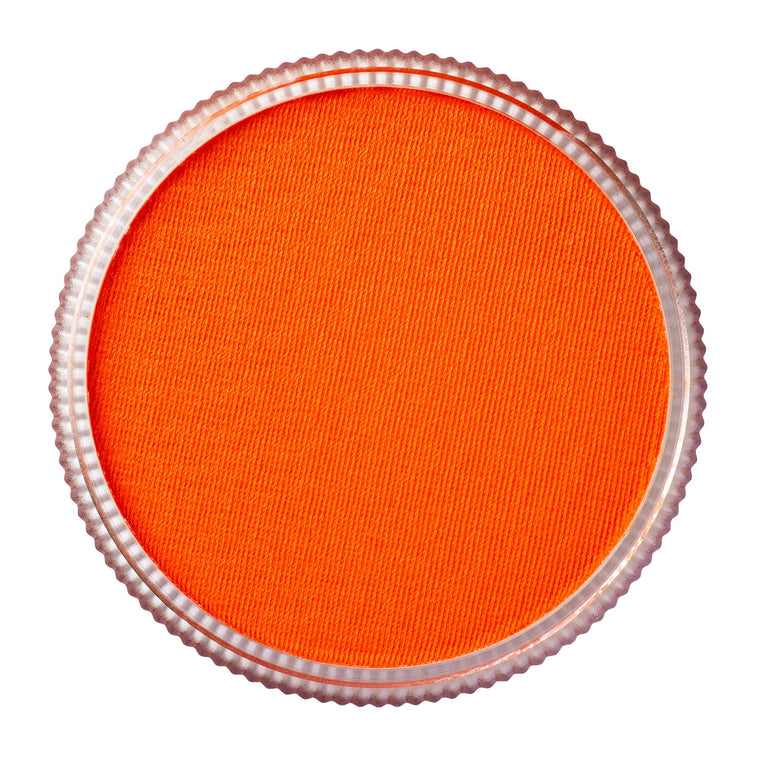 TAG Neon Orange face paint 32g colour swatch top view
