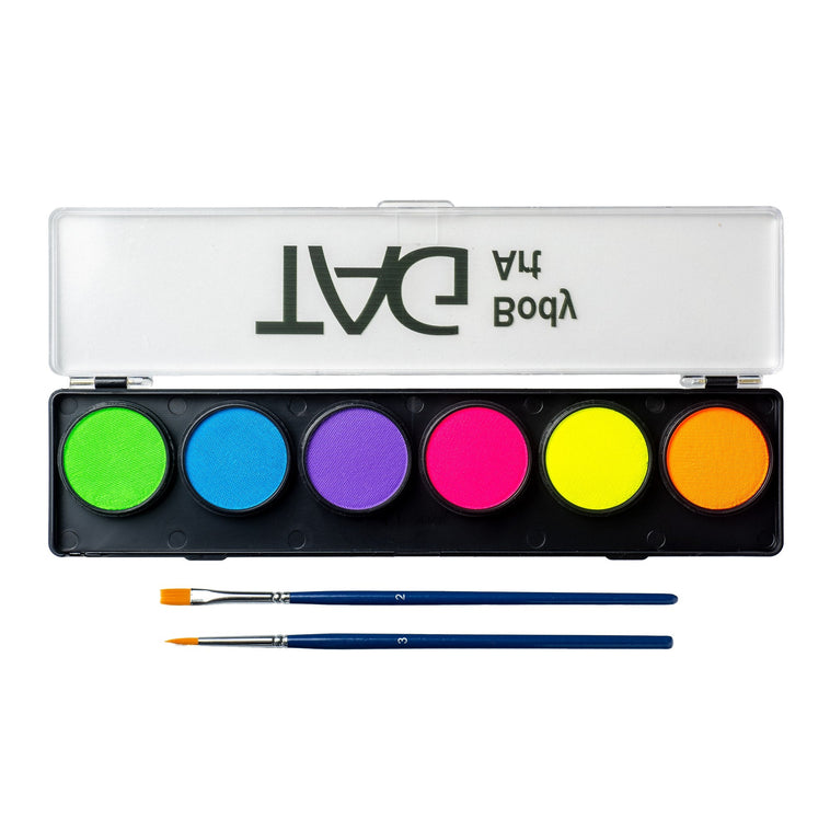 TAG Neon Palette open showing 6 neon colours