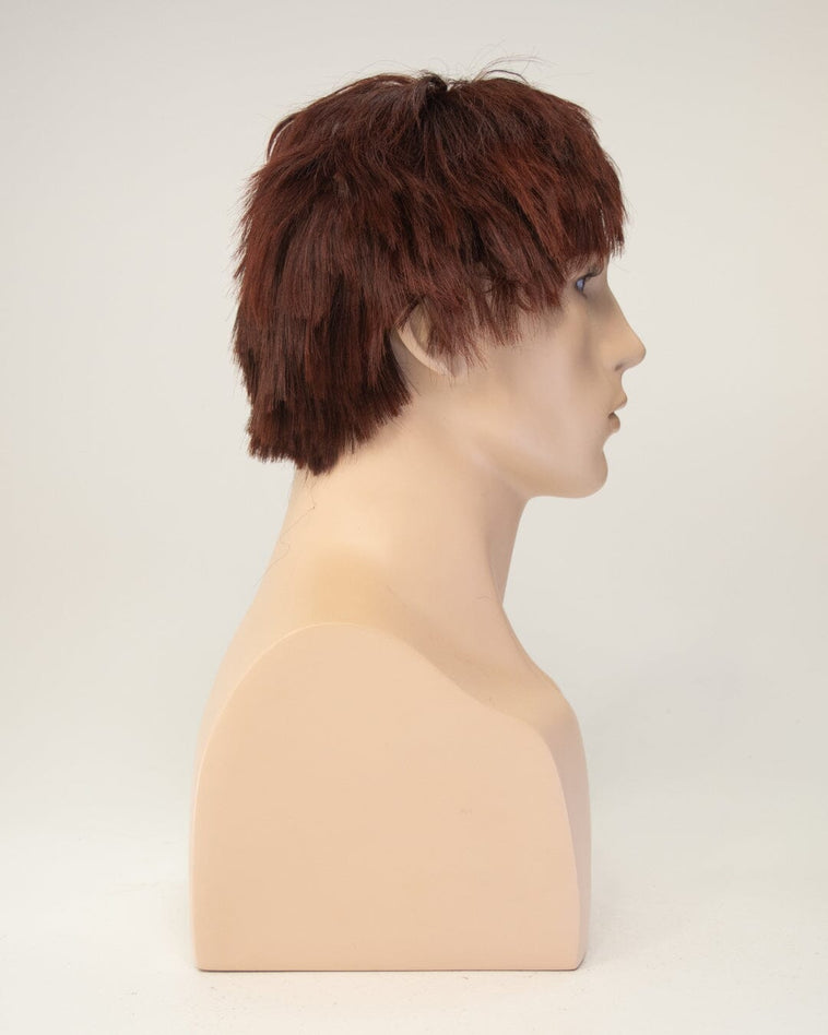 Dark Auburn Short Synthetic Hair Wig