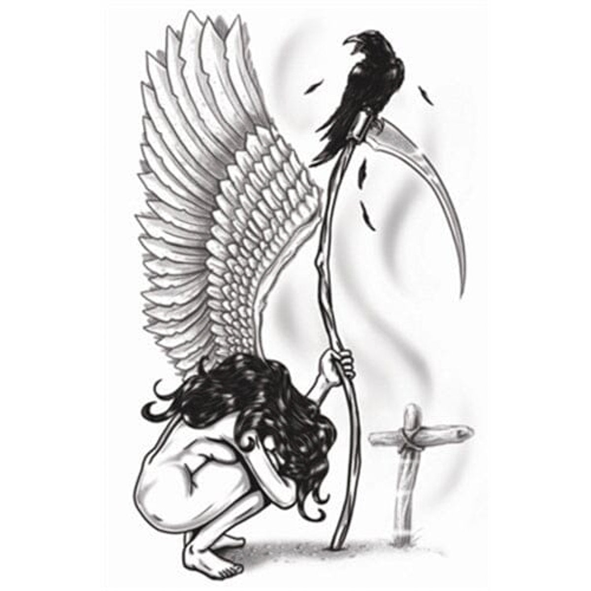 Temporary Tattoos- Angel Of Death
