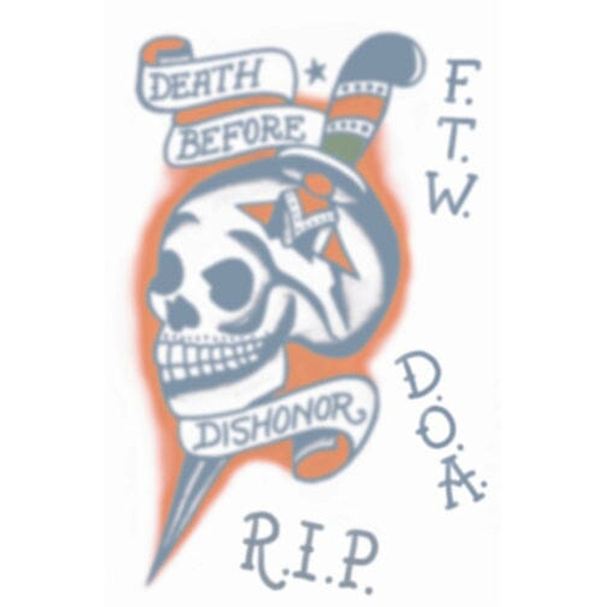 Temporary Tattoos- D. B. D. Skull