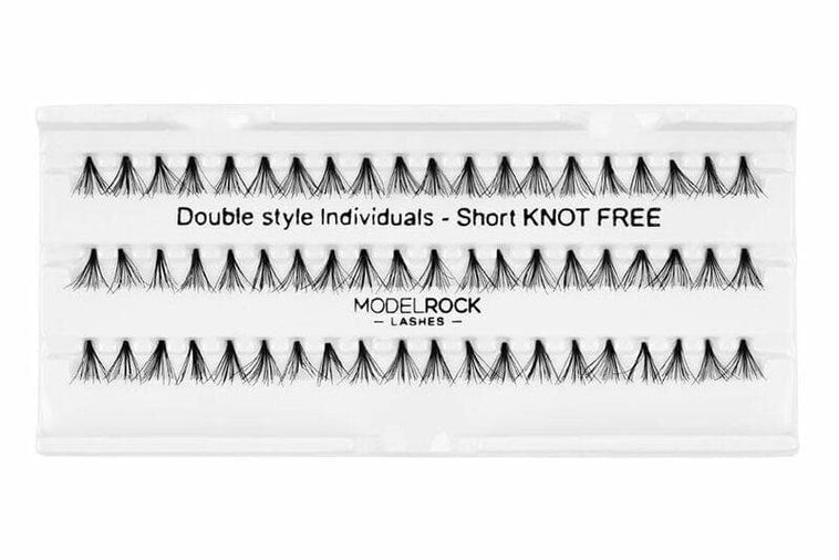 MODEL ROCK LASHES- INDIVIDUALS SHORT KNOTTED